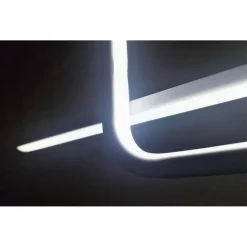 LAMPADARIO A SOSPENSIONE LED 48W DESIGN QUADRATO LINEA BIANCO IP20 LUCE 6500K 33542