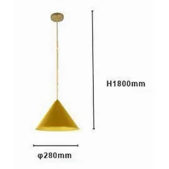 LAMPADARIO A SOSPENSIONE E27 FERRO PARALUME MODERNO CONTEMPORANEO CONO ORO BIANCO 33368