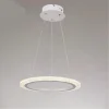 LAMPADARIO A SOSPENSIONE LED 36 W CERCHIO ANELLO BIANCO EFFETTO CRISTALLO 31920