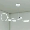LAMPADARIO A SOSPENSIONE LED 37W CON 5 CERCHI LAMPADA ORIZZONTALE BIANCO LUCE NATURALE 71330