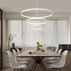 LAMPADARIO A SOSPENSIONE 51 W LED FORMA PIANETA BIANCO 3 COLORAZIONE LUCE A64-3C