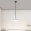 LAMPADARIO A SOSPENSIONE LED 40W ARGENTO CERCHIO TONDO MODERNO MINIMAL LUCE 6500K 32941