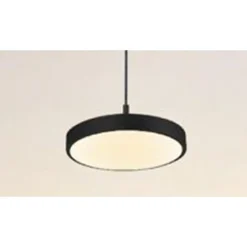 LAMPADARIO A SOSPENSIONE LED 40W NERO CERCHIO TONDO MODERNO MINIMAL LUCE 4000K 32897