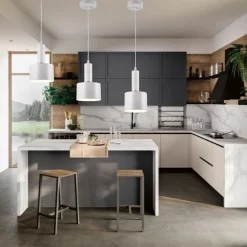 LAMPADARIO A SOSPENSIONE SOFFITTO E27 LAMPADA PENDENTE MINIMAL PER CUCINA ISOLA SNACK A22