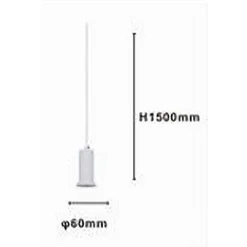 LAMPADARIO A SOSPENSIONE MODERNA CONTEMPORANEO BIANCO PORTALAMPADA PENDENTE E27 33832