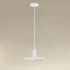 LAMPADARIO A SOSPENSIONE DESIGN MODERNO CON PARALUME IN FERRO BIANCO E27 IP20 33740