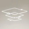 LAMPADARIO A SOSPENSIONE LED 112W 3 QUADRATI CON TELECOMANDO DESIGN MODERNO BIANCO 71224
