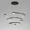 LAMPADARIO A SOSPENSIONE LED 65W 3 SEMI CERCHI CON TELECOMANDO DESIGN MODERNO NERO 71385
