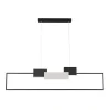 LAMPADARIO A SOSPENSIONE LED 36W RETTANGOLARE CON TELECOMANDO DESIGN MODERNO NERO 71585
