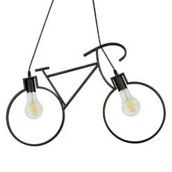 LAMPADARIO A SOSPENSIONE E27 DA SOFFITTO A FORMA DI BICICLETTA LAMPADA BICI A10