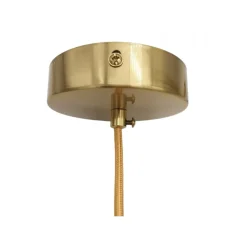 LAMPADARIO A SOSPENSIONE ORO CON 6 SFERE BOLLE BIANCHE IN VETRO ATTACCO G9 33726