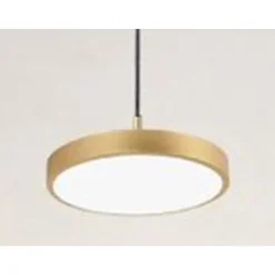 LAMPADARIO A SOSPENSIONE LED 40W ORO CERCHIO TONDO MODERNO MINIMAL LUCE 6500K 32927