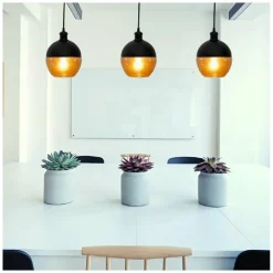 LAMPADARIO A SOSPENSIONE VINTAGE DA SOFFITTO ATTACCO E27 EFFETTO AMBRATO LP-12N