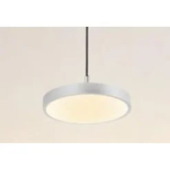 LAMPADARIO A SOSPENSIONE LED 40W ARGENTO CERCHIO TONDO MODERNO MINIMAL LUCE 4000K 32934