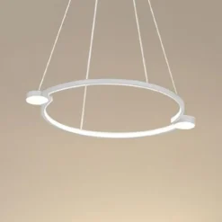 LAMPADARIO A SOSPENSIONE LED 20W CERCHIO CON TELECOMANDO DESIGN MODERNO BIANCO 71071
