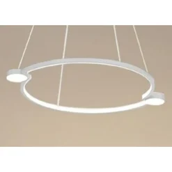 LAMPADARIO A SOSPENSIONE LED 20W CERCHIO CON TELECOMANDO DESIGN MODERNO BIANCO 71071