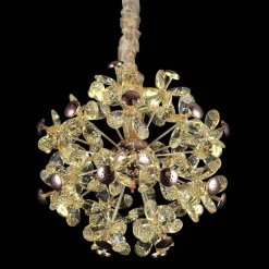 LAMPADARIO CIRCOLARE CREATIVO A PETALO CRISTALLO ILLUMINAZIONE LAMPADA CAMERA 92075