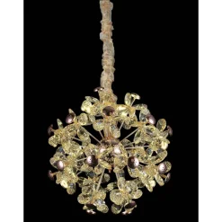 LAMPADARIO CIRCOLARE CREATIVO A PETALO CRISTALLO ILLUMINAZIONE LAMPADA CAMERA 92075