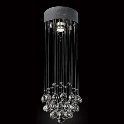 LAMPADARIO CON CRISTALLI GOCCIA DA SOFFITTO LAMPADA GU10 PENDENTE SOSPENSIONE 90620