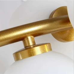 LAMPADARIO CONTEMPORANEO IN METALLO BRONZO A SOSPENSIONE 25 SFERE VETRO G9 B87