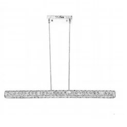 LAMPADARIO DA SOFFITTO LED 15 W CON CRISTALLI IN ACRILICO LUCE BIANCA 6500K B44