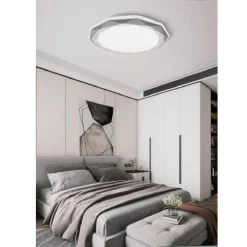LAMPADARIO DA SOFFITTO PLAFONIERA LED 46WATT DIMMERABILE 3 TONI DI LUCE PN-10-3C