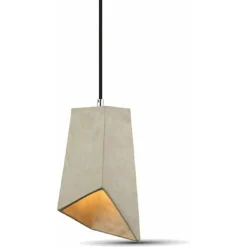 LAMPADARIO EFFETTO CEMENTO A SOSPENSIONE PENDENTE MODERNO CON PORTALAMPADA E27