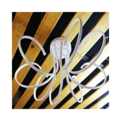 LAMPADARIO LAMPADA 8 NEON LUCE LED SOFFITTO SOSPENSIONE PENDENTE MODERNO DESIGN