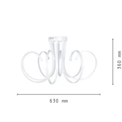 LAMPADARIO LAMPADA 8 NEON LUCE LED SOFFITTO SOSPENSIONE PENDENTE MODERNO DESIGN