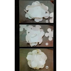 LAMPADARIO LAMPADA A SOSPENSIONE ROTONDO MODERNO EFFETTO ORIGAMI FANTASIA E27