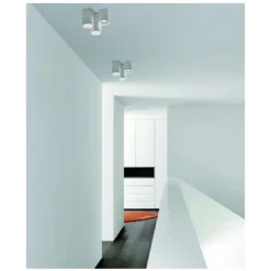 LAMPADARIO LAMPADA DA SOFFITTO PORTALAMPADA GU10 3 CILINDRI IN GESSO GS-C07-3