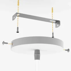 LAMPADARIO LAMPADA SOSPENSIONE PIRAMIDE 30CM DESIGN MODERNO PARALUME BIANCO