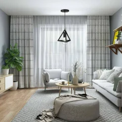 LAMPADARIO LAMPADA SOSPENSIONE PIRAMIDE 18CM DESIGN MODERNO PARALUME NERO