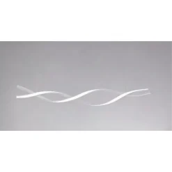 LAMPADARIO LED A SOSPENSIONE 48W BIANCO SPIRALE ONDULATO VORTICE INTRECCIATO LUCE 6500K 32491