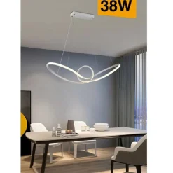 LAMPADARIO LED MODERNO INTRECCIATO SOSPENSIONE 38 W LUCE 6500K 3000K 4000K A07-B