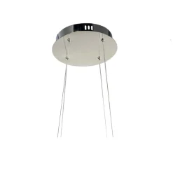 LAMPADARIO LED MODERNO INTRECCIATO 60W IP20 CROMATO CCT TRIPLA COLORAZIONE LUCE A50-A3C