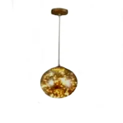 LAMPADARIO LED 10W SFERA EFFETTO CIELO STELLATO IN VETRO A LUCE 7500K 3000K A47