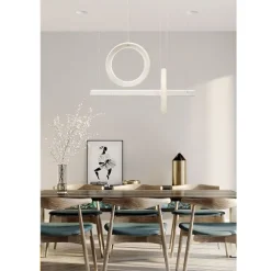 LAMPADARIO LED 80W SOSPENSIONE LUCE FREDDA NATURALE CALDA EFFETTO CRISTALLO LP-23B