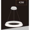 LAMPADARIO LED 43W TRE COLORAZIONI LUCE LAMPADA DA SOFFITTO ULTRA MODERNO A71-3C