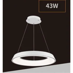 LAMPADARIO LED 43W TRE COLORAZIONI LUCE LAMPADA DA SOFFITTO ULTRA MODERNO A71-3C
