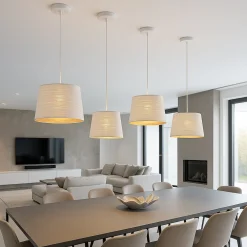 LAMPADARIO MINIMAL A SOSPENSIONE IN METALLO OPACO CON INTERNO RAMATO ATTACCO E27 IP20 A73