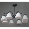 LAMPADARIO MODERNO A 8 BRACCI COPPE IN VETRO LAMPADA A SOSPENSIONE LUCI E27 00859