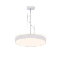 LAMPADARIO PENDENTE CERCHIO 60CM LED 65W LAMPADA UP DOWN MODERNA 2 TEMPERATURE LUCE