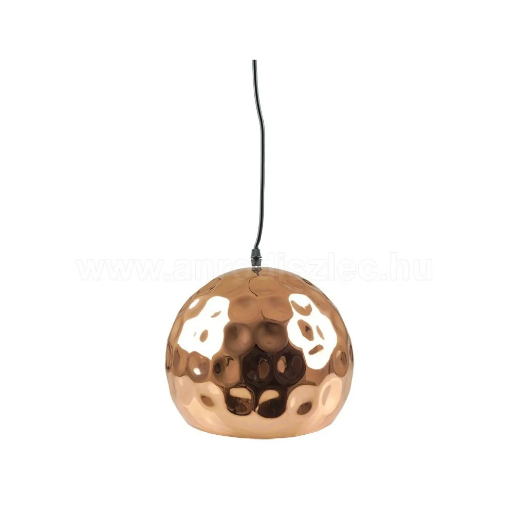 LAMPADARIO PENDENTE LAMPADA A SOSPENSIONE IN METALLO CONO ORO ROSA RAME VT-8250