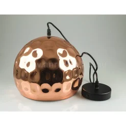 LAMPADARIO PENDENTE LAMPADA A SOSPENSIONE IN METALLO CONO ORO ROSA RAME VT-8250