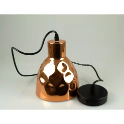 LAMPADARIO PENDENTE LAMPADA A SOSPENSIONE IN METALLO CONO ORO ROSA RAME VT-8150