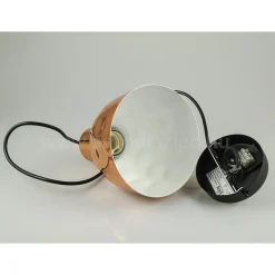 LAMPADARIO PENDENTE LAMPADA A SOSPENSIONE IN METALLO CONO ORO ROSA RAME VT-8150