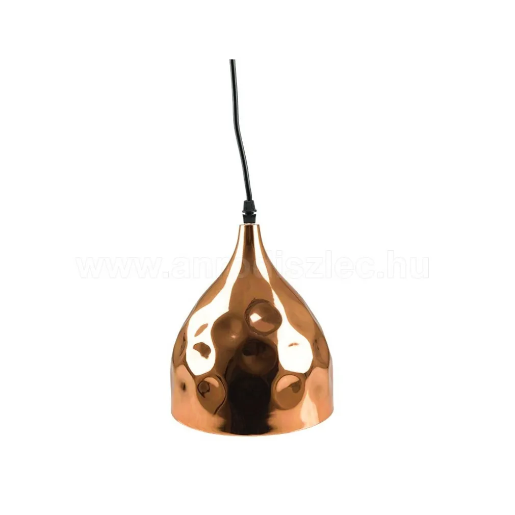 LAMPADARIO PENDENTE LAMPADA A SOSPENSIONE IN METALLO CONO ORO ROSA RAME VT-8170