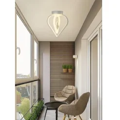 LAMPADARIO PLAFONIERA A SOFFITTO 2 CUORI PENDENTE LUCE 6500K 4000K 3000K PN-01B