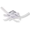 LAMPADARIO PLAFONIERA LED MODERNO A SOFFITTO 35 WATT 4 BRACCI ONDULATI CCT 3IN1 C05-3C